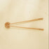 Mahogany chopsticks with rest engraved